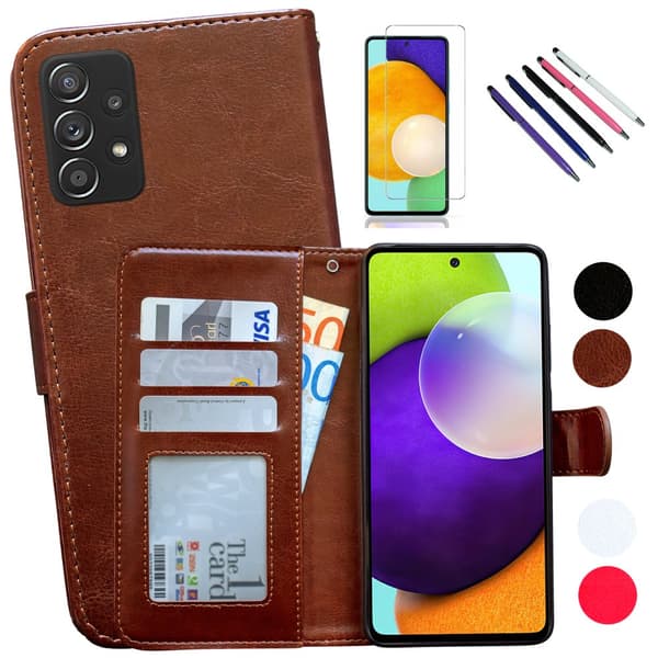 Samsung Galaxy A52/A52 5G - Läderfodral / Skydd