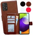 Miniatyrbillede 1 af 11: Samsung Galaxy A52/A52 5G - Læder cover / Beskyttelse