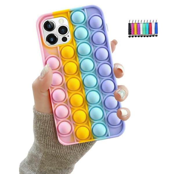 iPhone 12 Pro Max - Cover / Beskyttelse Pop It Fidget