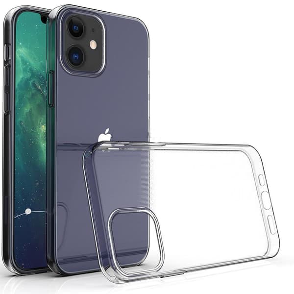 iPhone 12 - Stötdämpande Silikonskal + Skärmskydd