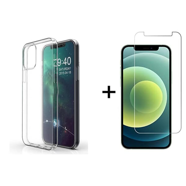 Silikonskal + Skärmskydd - iPhone 12