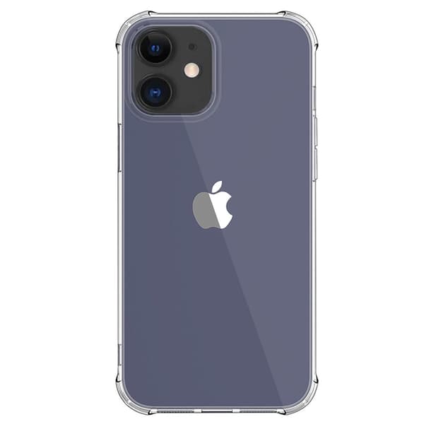 iPhone 12 - Stötdämpande Silikonskal+Skärmskydd (Tjocka Hörn)