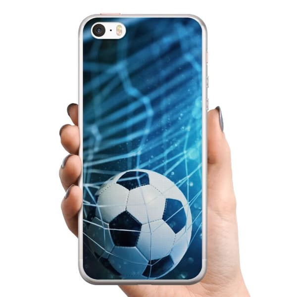 Apple iPhone 5 TPU Mobilcover Fodbold