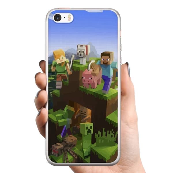 Apple iPhone 5 TPU Mobilcover MineCraft
