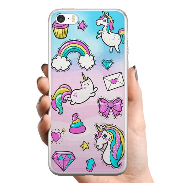Apple iPhone 5 TPU Mobilcover Unicorn