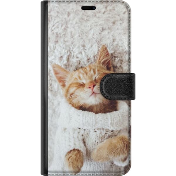 Samsung Galaxy Xcover 4 Lompakkokotelo Kitten Neule