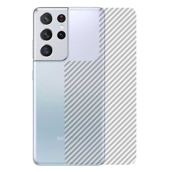 3-paketti Galaxy S21 Ultra-hiilikuituvinyylien ihon tarran suojakalvo
