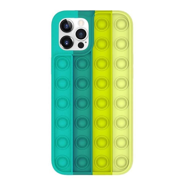 Pop It Case- Stressiä estävä Vihreä IPhone 12/12 Pro