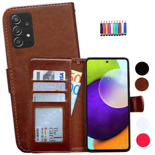 Samsung Galaxy A52/A52 5G - Læder cover / Beskyttelse
