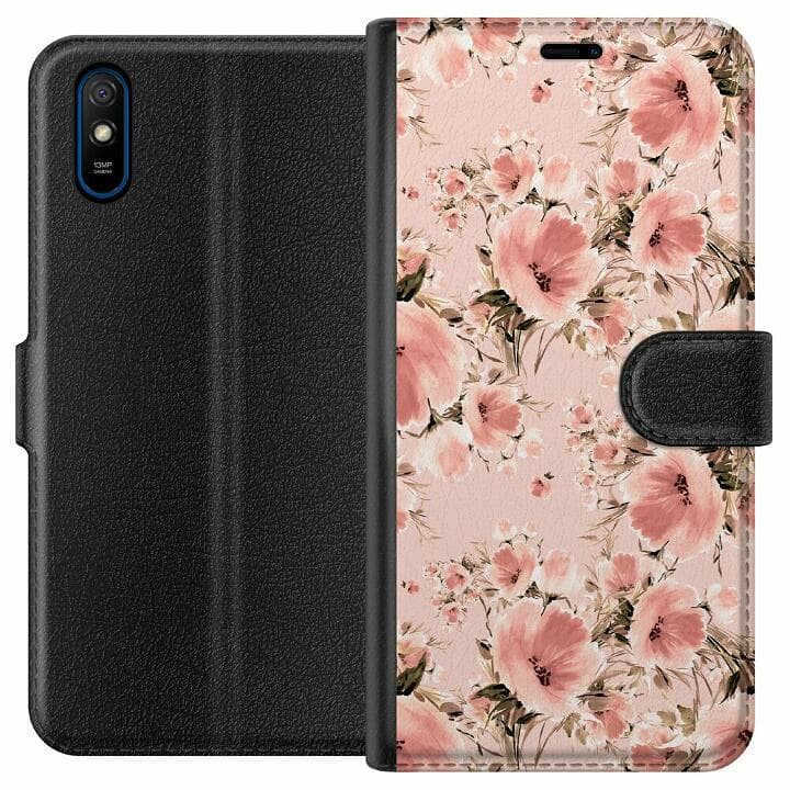 Xiaomi Redmi 9A Plånboksfodral Blommor