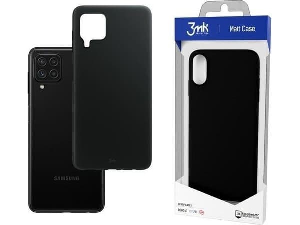 Kotelo 3MK Matt Case, Samsung, Galaxy A22 4G, musta
