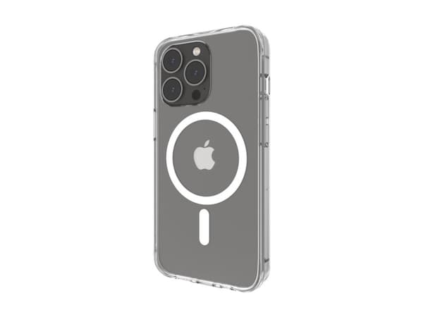 Belkin SheerForce Magnetic Anti-Microbial - Baksidesskydd för mobiltelefon - MagSafe-kompatibilitet - klar - tunn, lätt - för Apple iPhone 12, 12 Pro