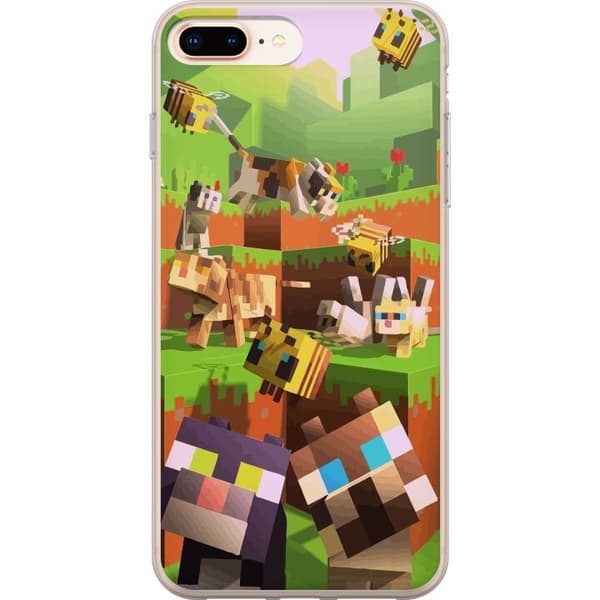Apple iPhone 8 Plus Cover / Mobilcover - MineCraft