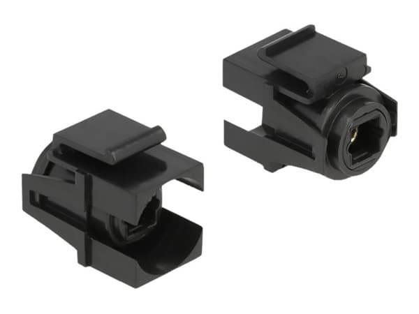 Delock - Modulaarinen lisäosa (liitin) - TOSLINK - musta