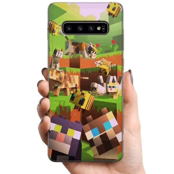 Samsung Galaxy S10+ TPU Matkapuhelimen kuori MineCraft