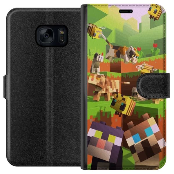 Samsung Galaxy S7 Lommeboketui MineCraft