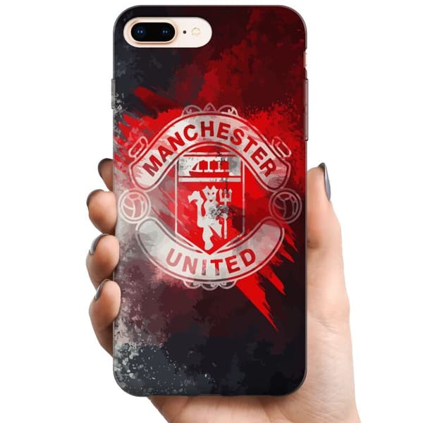 Apple iPhone 8 Plus TPU Mobilcover Manchester United FC