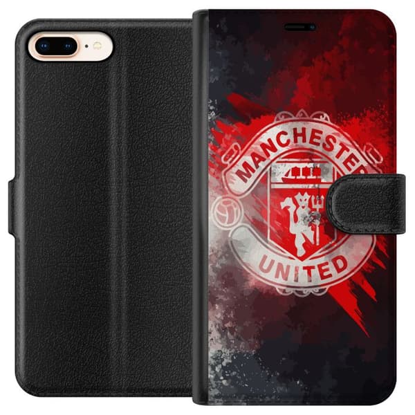 Apple iPhone 8 Plus Plånboksfodral Manchester United FC