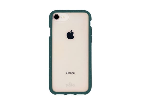 Pela Clear - miljövänligt fodral till iPhone 7/8/SE(2) - grönt