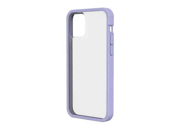 Pela Clear - miljövänligt iPhone 12/12 Pro-fodral - lavendel