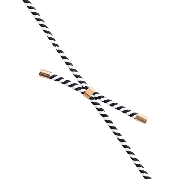 Boom Halsbandsrem Rope - White Stripes