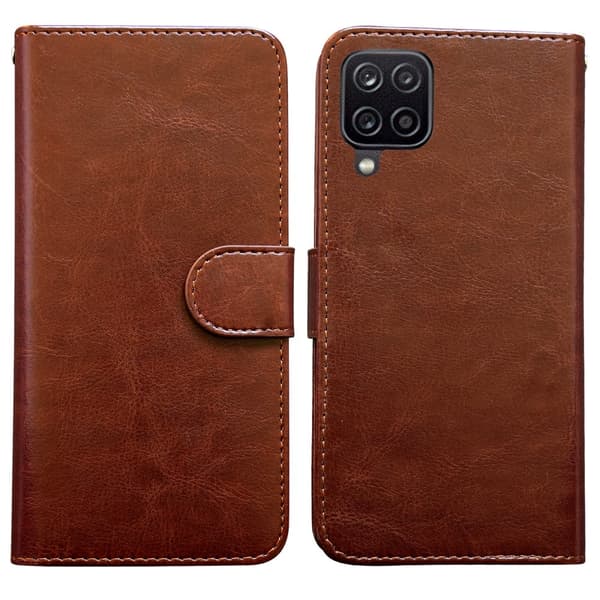 Samsung Galaxy A12 / A12 5G - Læder cover / Beskyttelse