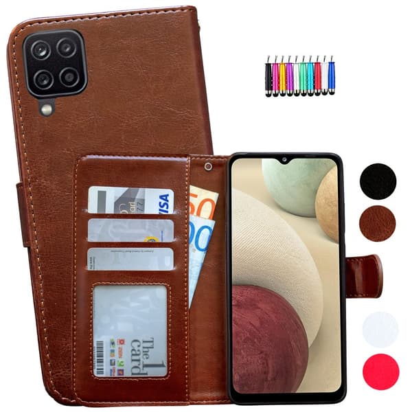 Samsung Galaxy A12 / A12 5G - Læder cover / Beskyttelse