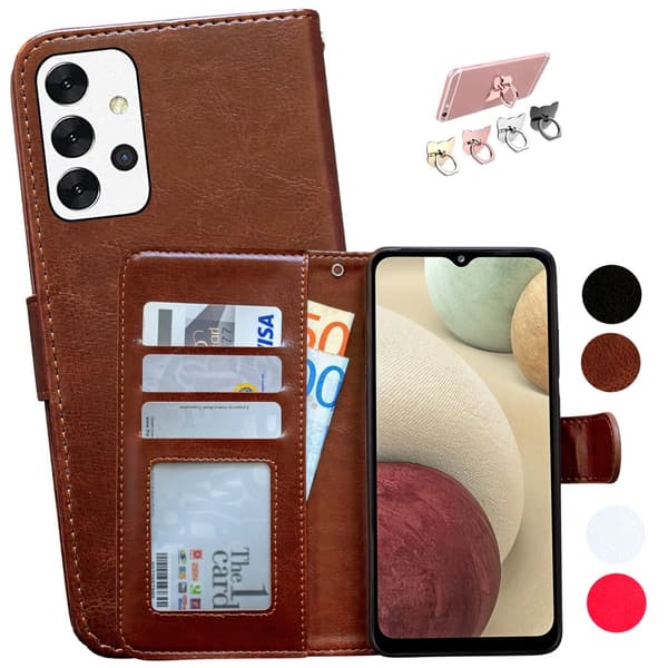 Samsung Galaxy A32 5G - Læder cover / Beskyttelse