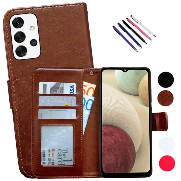 Samsung Galaxy A32 5G - Läderfodral / Skydd Brown
