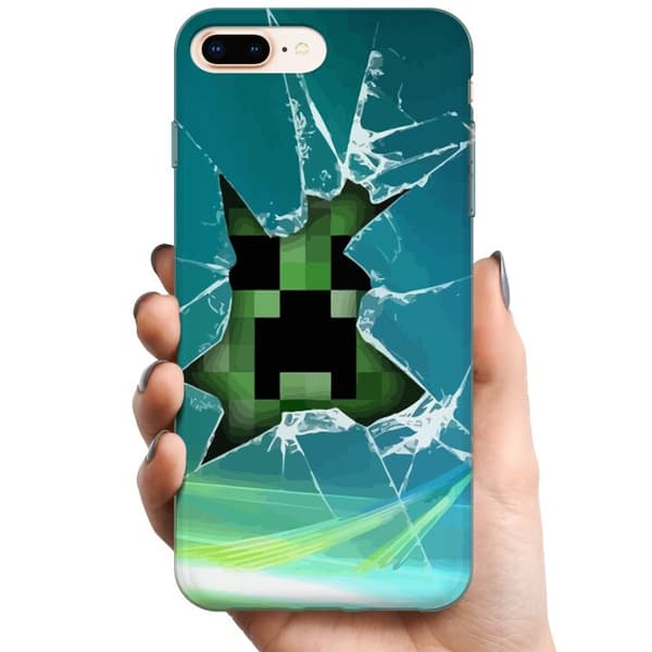 Apple iPhone 8 Plus TPU Mobilskal MineCraft