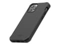 Miniatyrbilde 1 av 2: Mobilis SPECTRUM - Baksidedeksel for mobiltelefon - Impacthane - solid svart - for Apple iPhone 12, 12 Pro