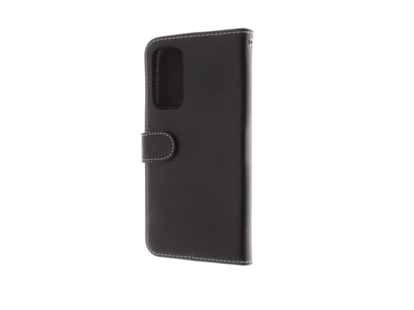 Insmat Exclusive Flip Case - Vikbart fodral för mobiltelefon - läder, termoplastisk polyuretan (TPU) - svart - för OnePlus Nord 2 5G