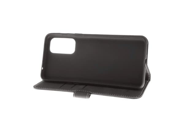 Insmat Exclusive Flip Case - Vikbart fodral för mobiltelefon - läder, termoplastisk polyuretan (TPU) - svart - för OnePlus Nord 2 5G