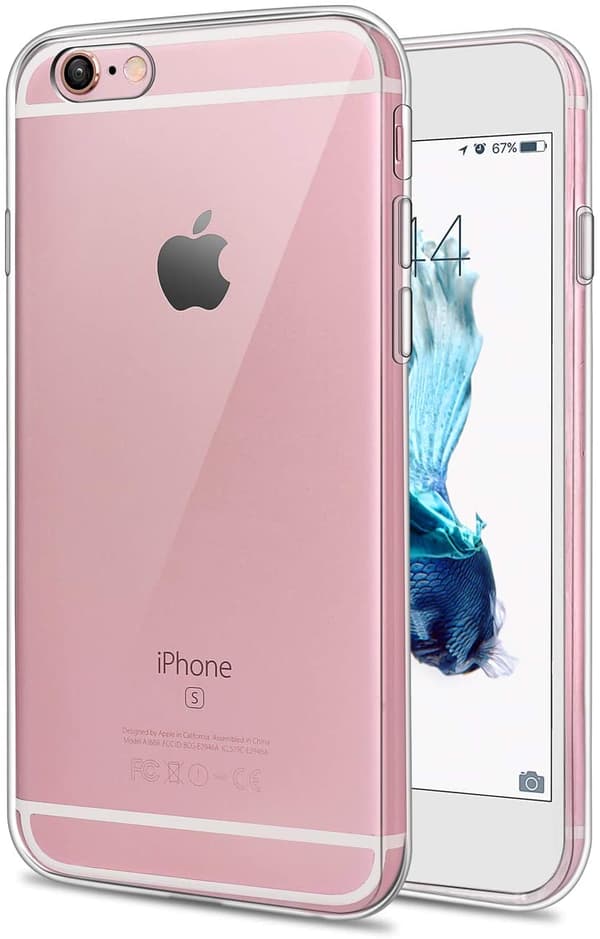 Läpinäkyvä kumi iPhone 6 / 6s Plus  Läpinäkyvä TPU