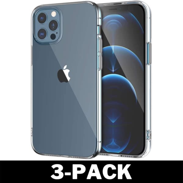 Genomskinligt Gummi iPhone 12 Skal Transparent TPU