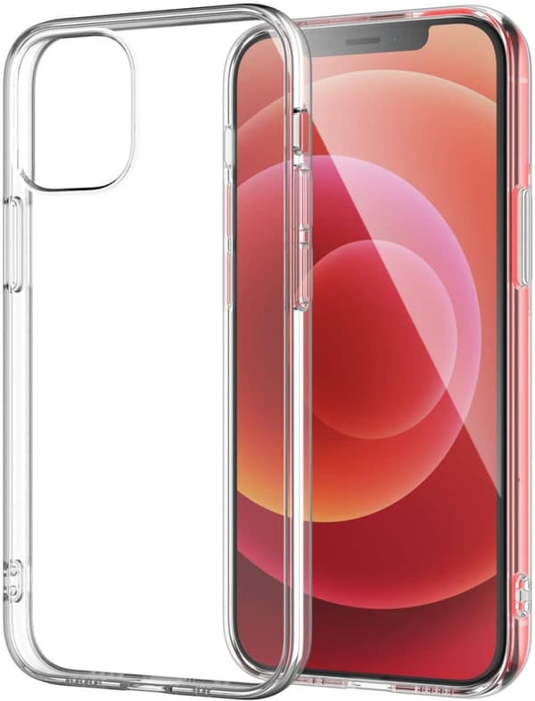 Genomskinligt Gummi iPhone 12 Skal Transparent TPU