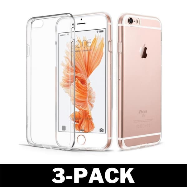 Läpinäkyvä kumi iPhone 6 / 6s Suojakuori Läpinäkyvä TPU