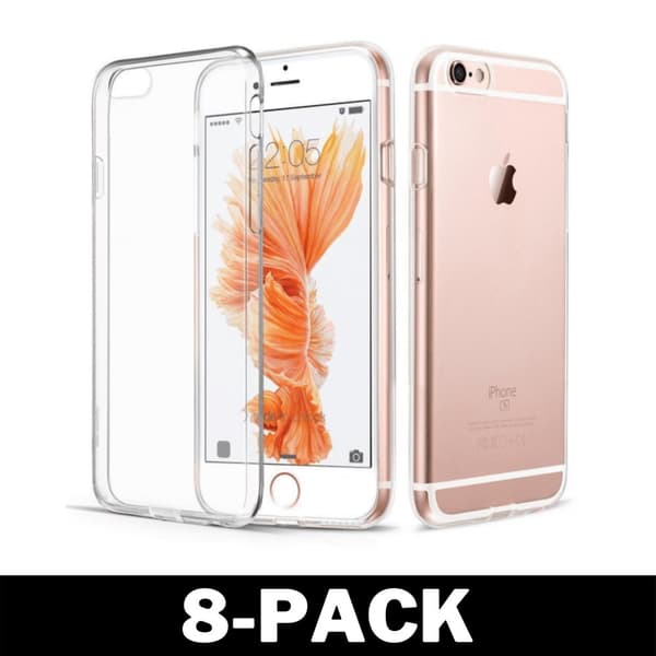 Läpinäkyvä kumi iPhone 6 / 6s Suojakuori Läpinäkyvä TPU