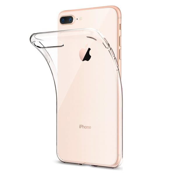Genomskinligt Skal iPhone 7/8 Plus Transparent TPU 1-Pack