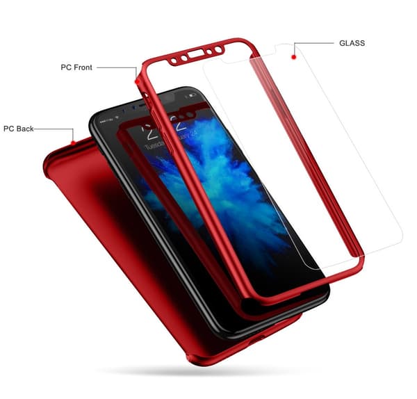 360 Case iPhone X/Xs Red