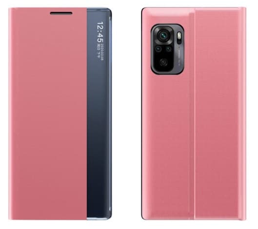 Flip Fodral Slim - Xiaomi Redmi Note 10 Pro Time Window Rosa