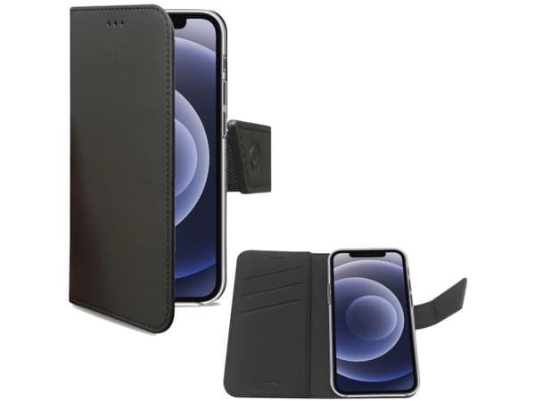 Celly Wally, Lompakkokotelo, Apple, iPhone 13 Pro, 15,5 cm (6.1"), Musta