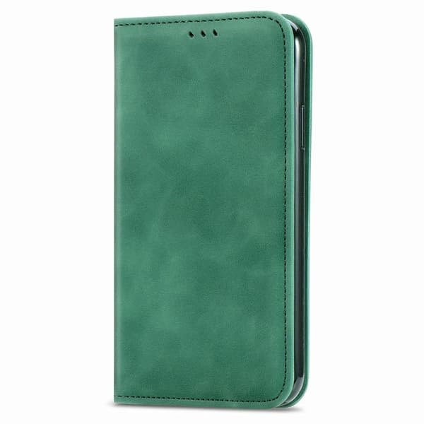 Praktiskt Stilsäkert Plånboksfodral - iPhone 12 Mörkgrön