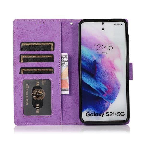 Samsung Galaxy S21 Plus - Professionellt LEMAN Plånboksfodral