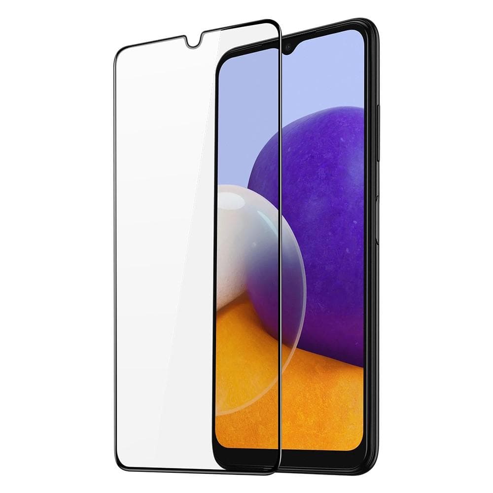 Härdat Glas Skärmskydd Samsung Galaxy A22 5G - Svart