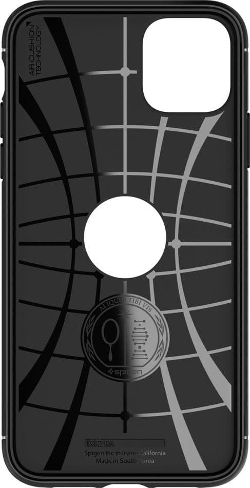 Spigen Rugged Armor, Omslag, Apple, iPhone 11, Svart