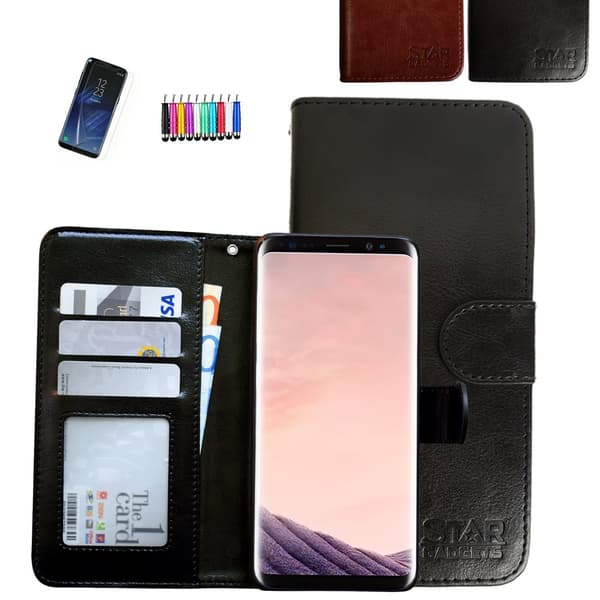 Samsung Galaxy S9 - Læder cover / Beskyttelse Black