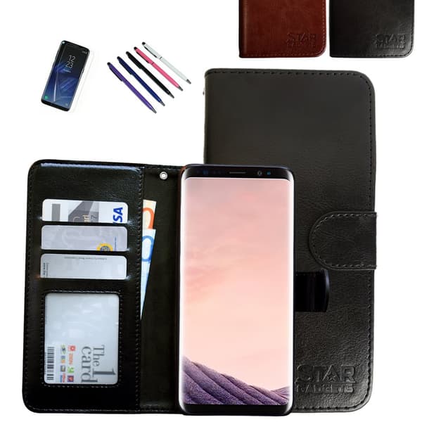 Samsung Galaxy S9 - Læder cover / Beskyttelse Black