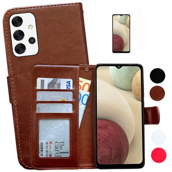 Samsung Galaxy A32 5G - Læder cover / Beskyttelse