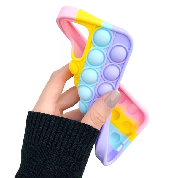 iPhone 12 - Mjukt Skyddande Fidget Pop It Silikonskal